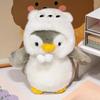Cute Dressing Penguin Plush Toy Stuffed Animal Doll Children's Toy Office Ornament Girl Gift Plush Penguin Toy