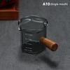 120Ml Wood Handle Glass Espresso Measuring Cup Coffee Extraction Cup With Scale High Temperature Resistance Milk Jug Measure Mug