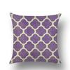 Purple Cartoon Modern Simple Linen Pillow Cover  Office Home Car Pillow Cover Premium Durable Quality