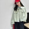 2026 Girls' Spring Denim Jacket: New Loose Versatile Short Top for Spring/Autumn