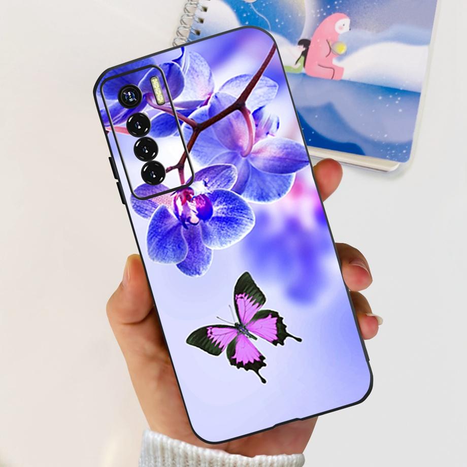 Étui pour Tecno Camon 17 P Housse de Téléphone CG7 CG7n Silicone Souple Funda Pare-chocs pour Camon 17 PRO Camon17 Étuis Coque Transparente Nouvelle Mode