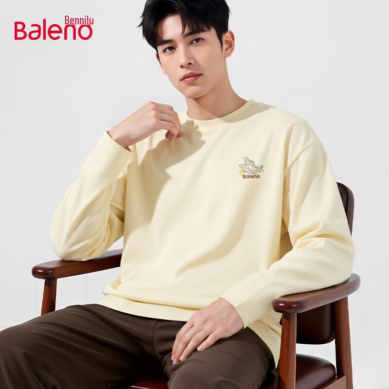 

Baleno Men s Long Sleeve Round Neck Cotton T-Shirt 5XL