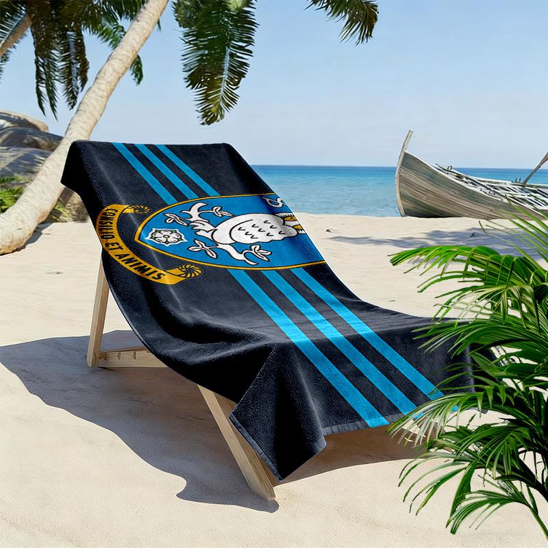 Sheffield Wednesday Print Beach Towel, Large Soft Quick Dry Towel for Beach Camping Swimming