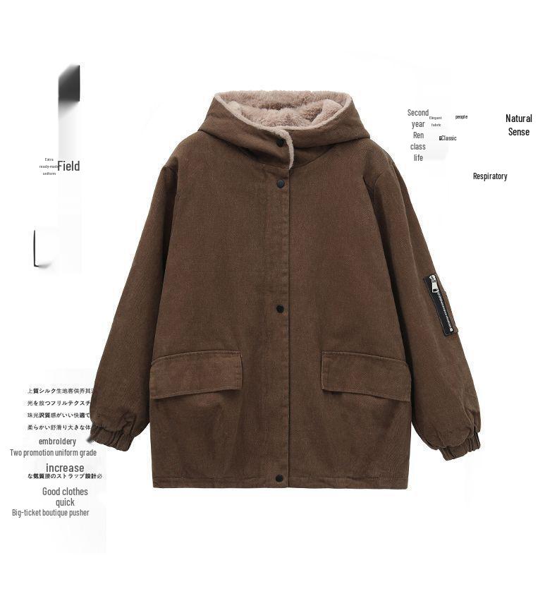 Eleganter Winterparka 2025: Schlankmachende Baumwolljacke für Damen, für mittleres Alter und Senioren