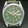 VINTAGE REFURBISHED SEIKO 5 AUTOMATIC 6309A JAPAN MENS GREEN WATCH a441695-1 Sk-a441695