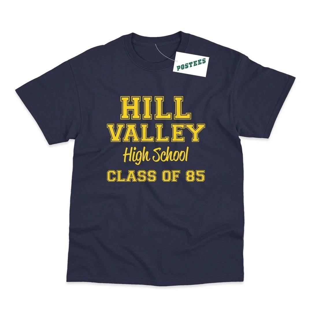 Hill Valley High School Inspired by Back To The Future Printed T-Shirt 3XL
