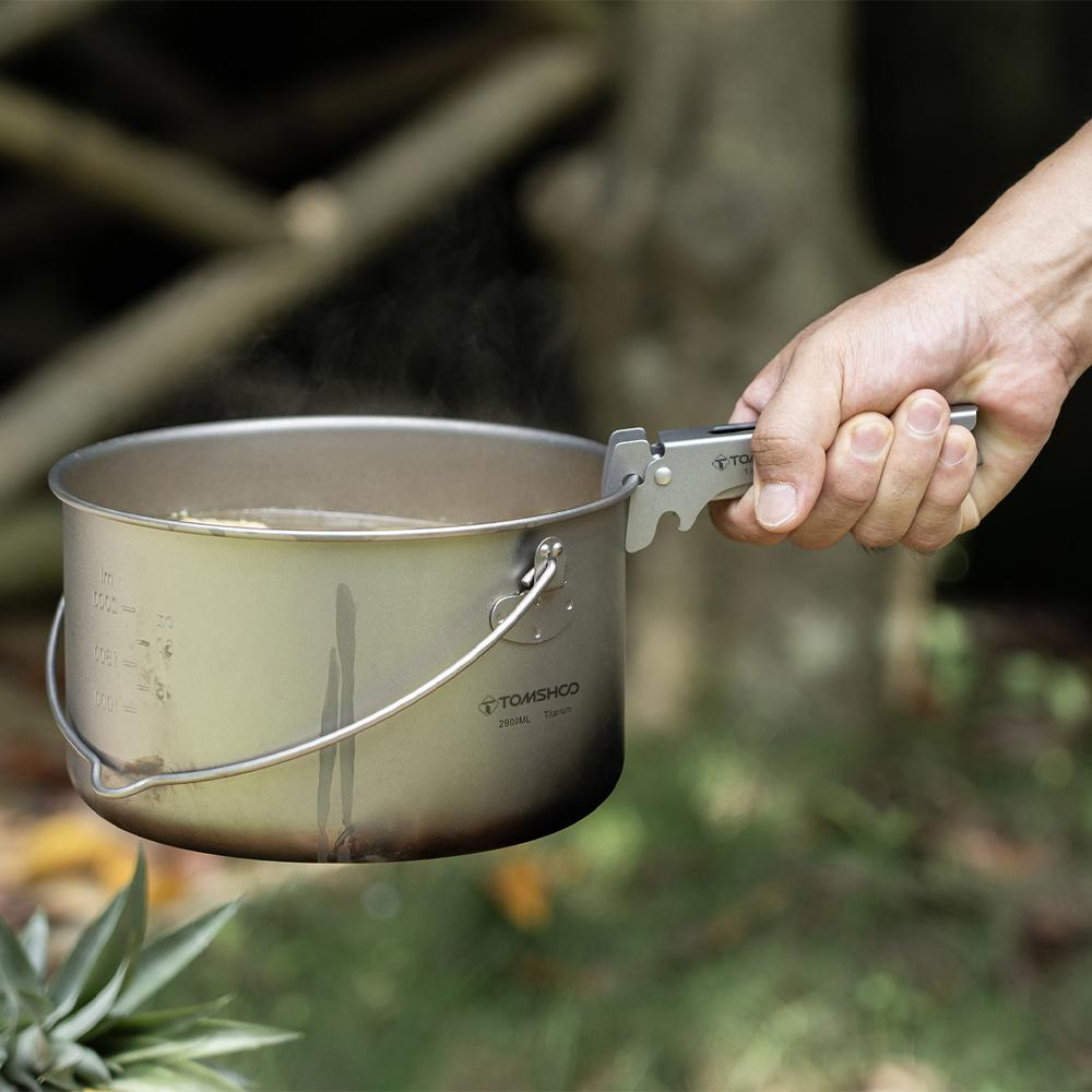 Tytanowy klips do garnka Wielofunkcyjny klips do przyborów kuchennych Odporny na wysoką temperaturę uchwyt na garnek Garnek antypoślizgowy
