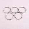 Stainless Steel Metal Split Flat Keyring Circle Halo