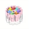 7 Cavities Ice Cream Mold - Reusable Popsicle Maker for Home, Easy Demolding DIY Ice Pop Grid Tray