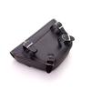 Black Synthetic Leather Motorcycle Side Saddle Bag Luggage For Cafe Racer Custom