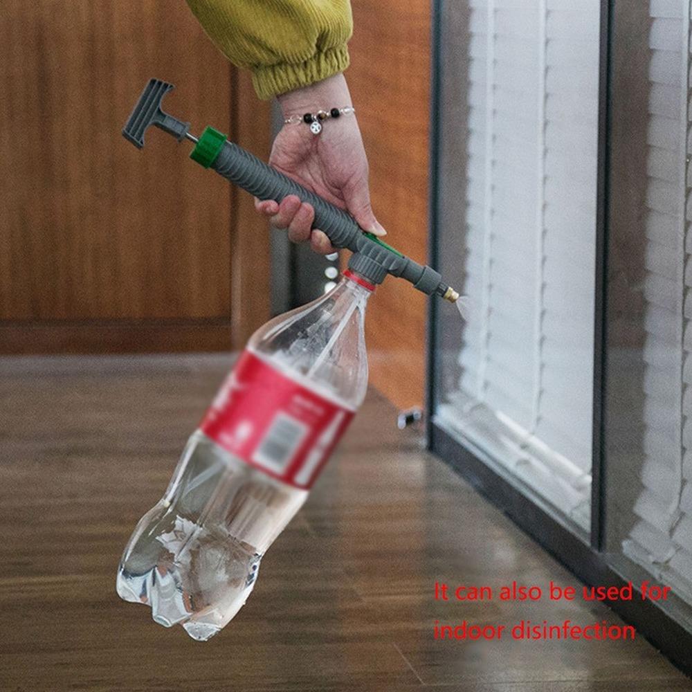 Adjustable Manual High Pressure Air Pump Sprayer Drink Bottle Spray Head Nozzle Simple Sprayer Garden Watering Tool