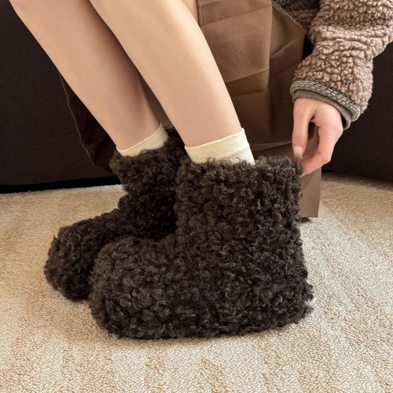 Women's lightweight comfortable cold warm padded snow boots non-slip wear outdoor leisure sports plush cotton boots