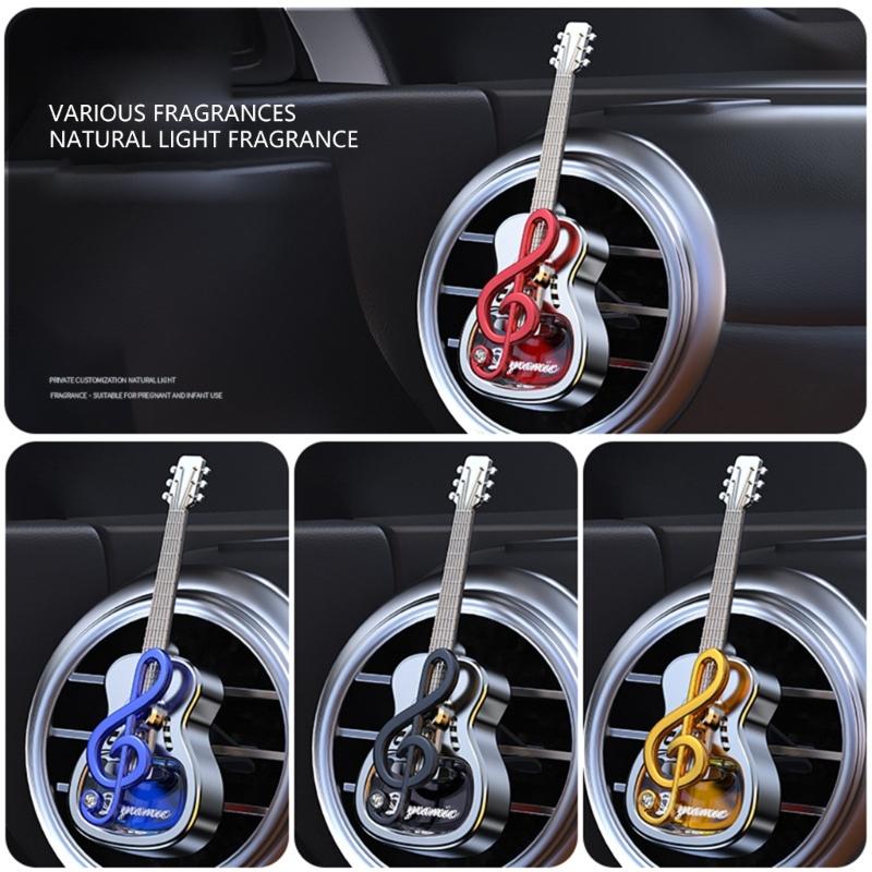 Ornamenti Decorativi Clip per Bocchetta Aria Auto Chitarra Con Capacità Aromatizzante Per Uso in Auto Costruzione in ABS Regalo per Guidatore