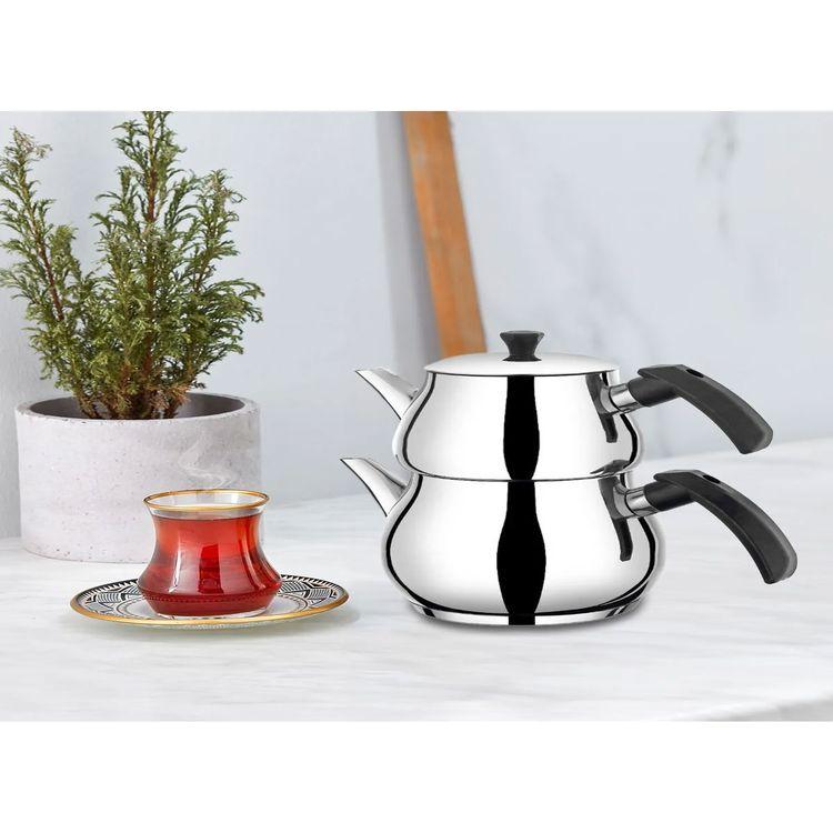 

Saint Belisama Mini Size Black Teapot Set - Steel Teapot Set - Teapot