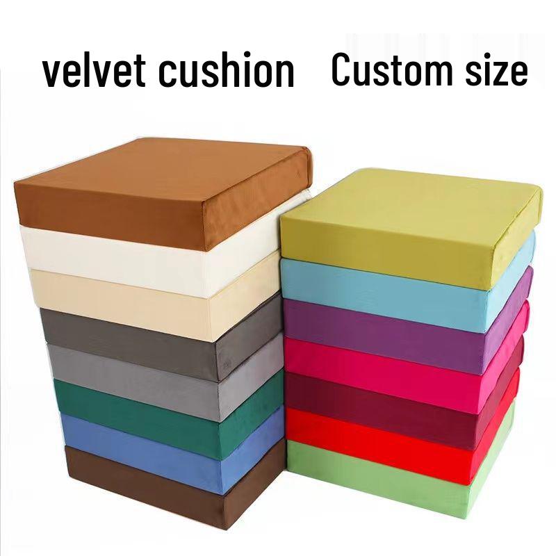 50D High-Density Sponge Sofa and Bay Window Cushion - Thickened and Hardened Rosewood Design