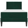 Bed Frame with Mattress Dark Green 90 X 200 Cm Velvet