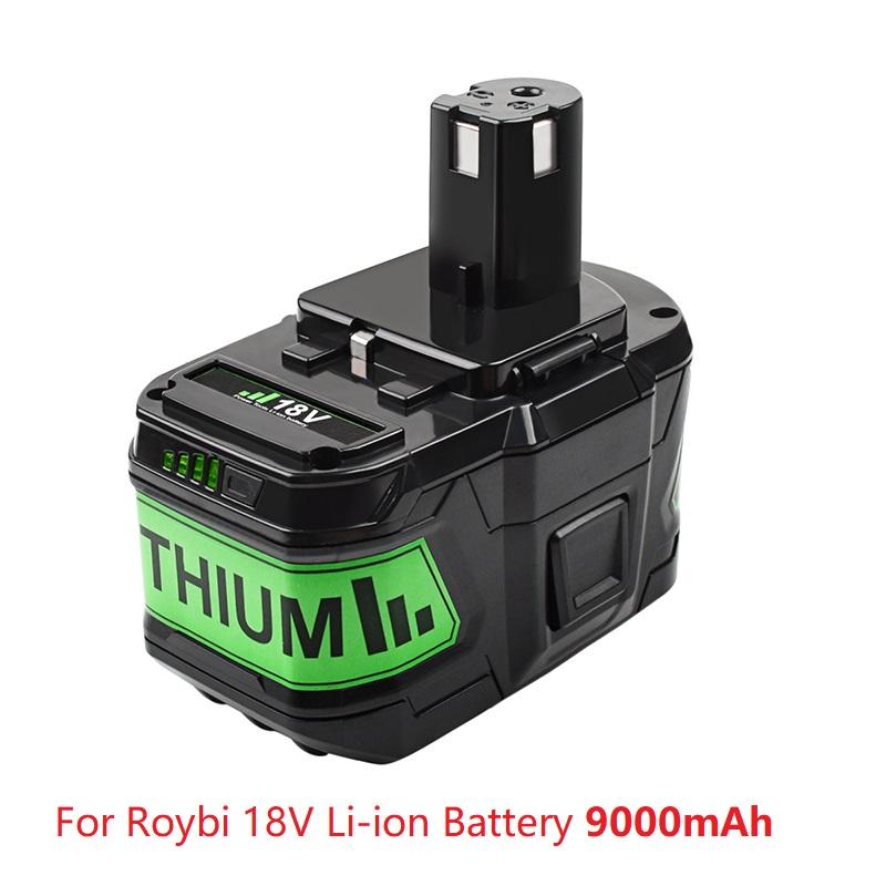 

Bonacell 18v 9000mah for Roybi P108 Rb18l40 Li -Ion Rechargeable Power Tool Battery Bpl1820 P109 P106 P105 P104 Bpl18151