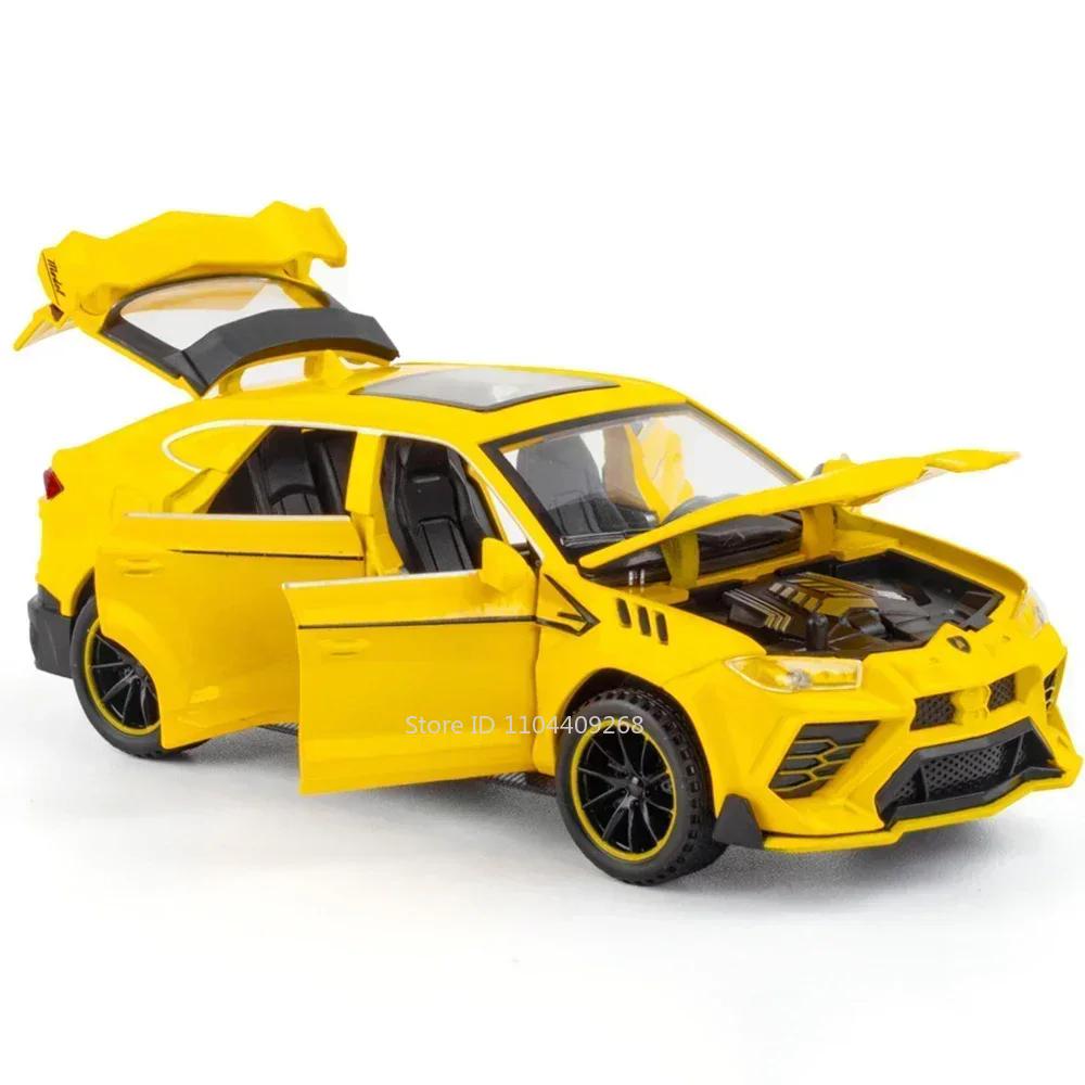 

1:32 Lambor LP740 URUS Sports Car Model Toy Metal Body Vehicles Sound Light Pull Back Supercar Computer Desktop Ornaments
