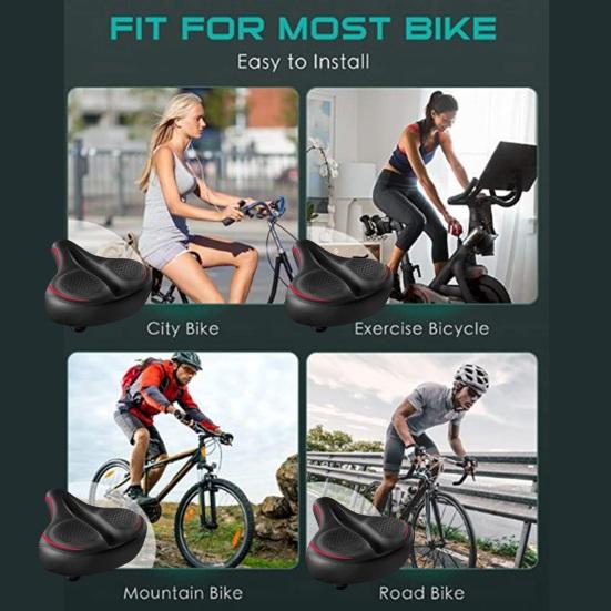 Sella Bicicletta Ergonomica Assorbimento Urti Alta Elasticità Impermeabile Antiscivolo Schiuma Bicicletta da Montagna Sella Ciclismo Fornitura Ciclismo