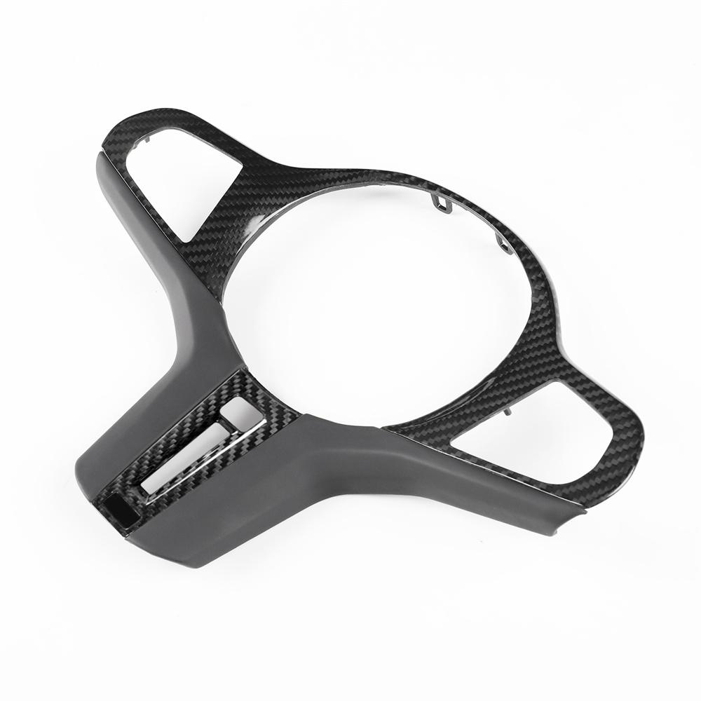 Carbon Fiber Steering Wheel Trim Cover with Heated Hole For BMW M2 M3 M4 G80 G82
