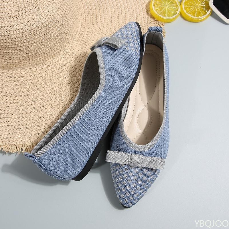 New Women's Shallow Mouth Versatile Flat Shoes Spring Autumn Fashion Soft Bottom Simple Comfortable Single Shoes