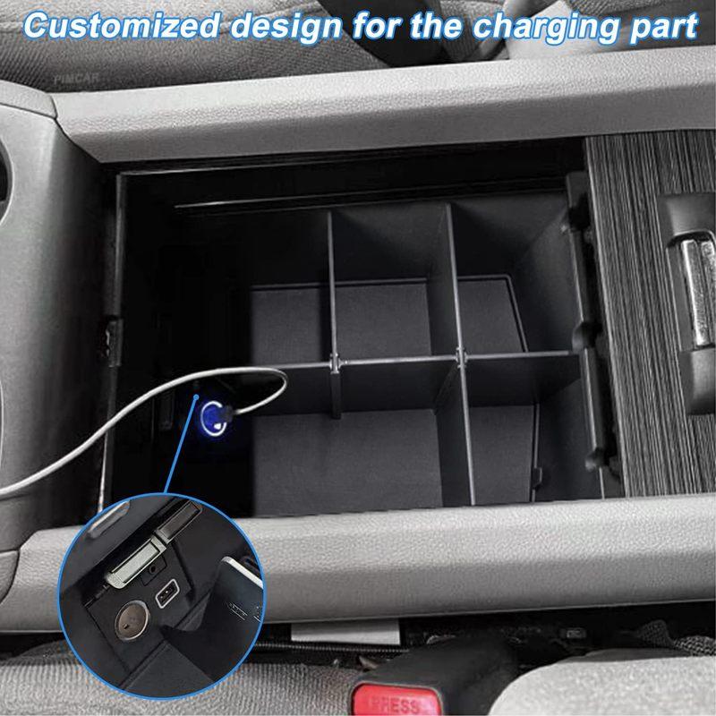 Center Console Organizer Dividers for Honda Pilot 2016-/Ridgeline 2017-/Passport - Armrest Interior Accessories
