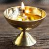 Tanirika Brass Diya with Stand - Akhand Diyas for Pooja Room, Home Decoration Puja Items 2 X 1.85 Inches //Export quality