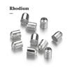 100pcs 3-10 Mm Fastener Leather Cords End CapsBracelets Buckle End Tip Tassel Crimp Beads Caps for DIY Jewelry Making Findings