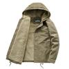 New autumn and winter velvet cotton-padded clothes, warm cotton-padded clothes, men's hooded loose cotton-padded jackets, fur collar casual jackets