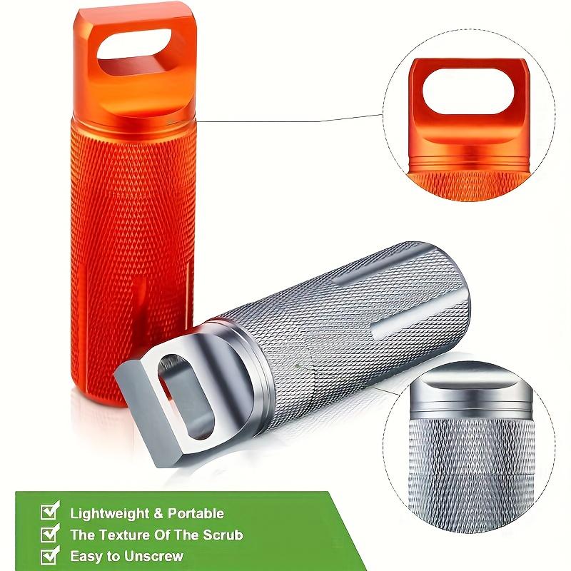 New Alloy EDC Seal Bottle Airtight Case, Outdoor Tools Capsule Holder & Storage Container