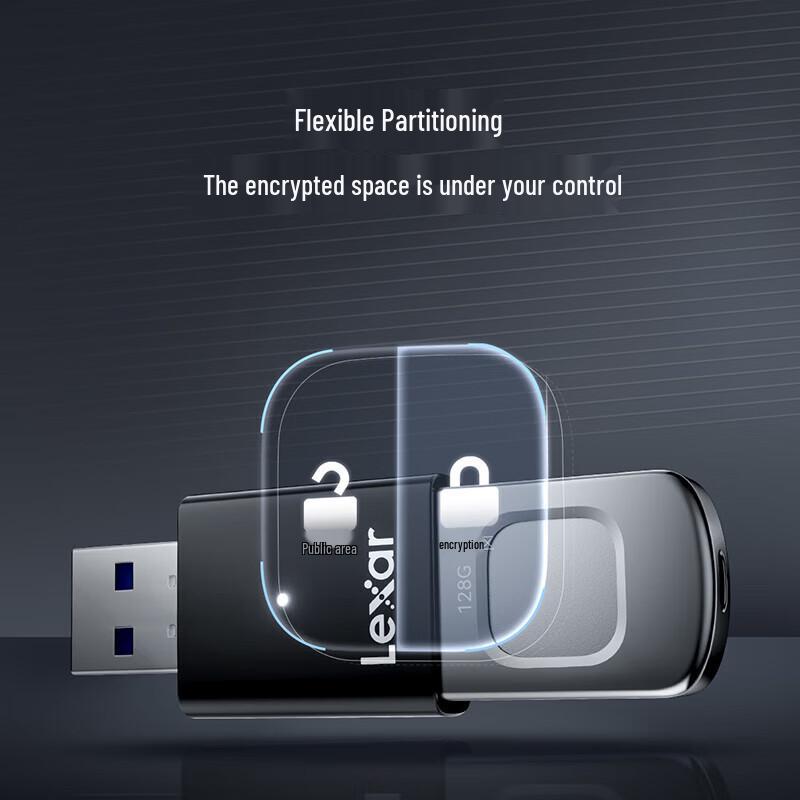 Lexar F35 Pro Fingerprint Encrypted USB 3.2 Flash Drive