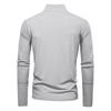 STORN Herr UPF100+ Solskydd Långärmad Skjorta Enfärgad Dragkedja Utomhusskjortor Ståkrage Snabbtorkande T-shirts