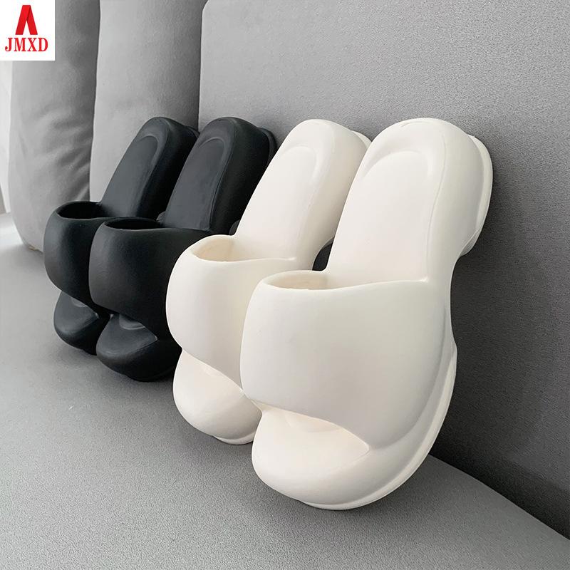 

JMXD-EVA тапочки для женщин летом в помещении, дома, ванной комнаты, противоскользящая толстая подошва для купания, для наружного ношения, тапочки из хлеба с ощущением дерьма