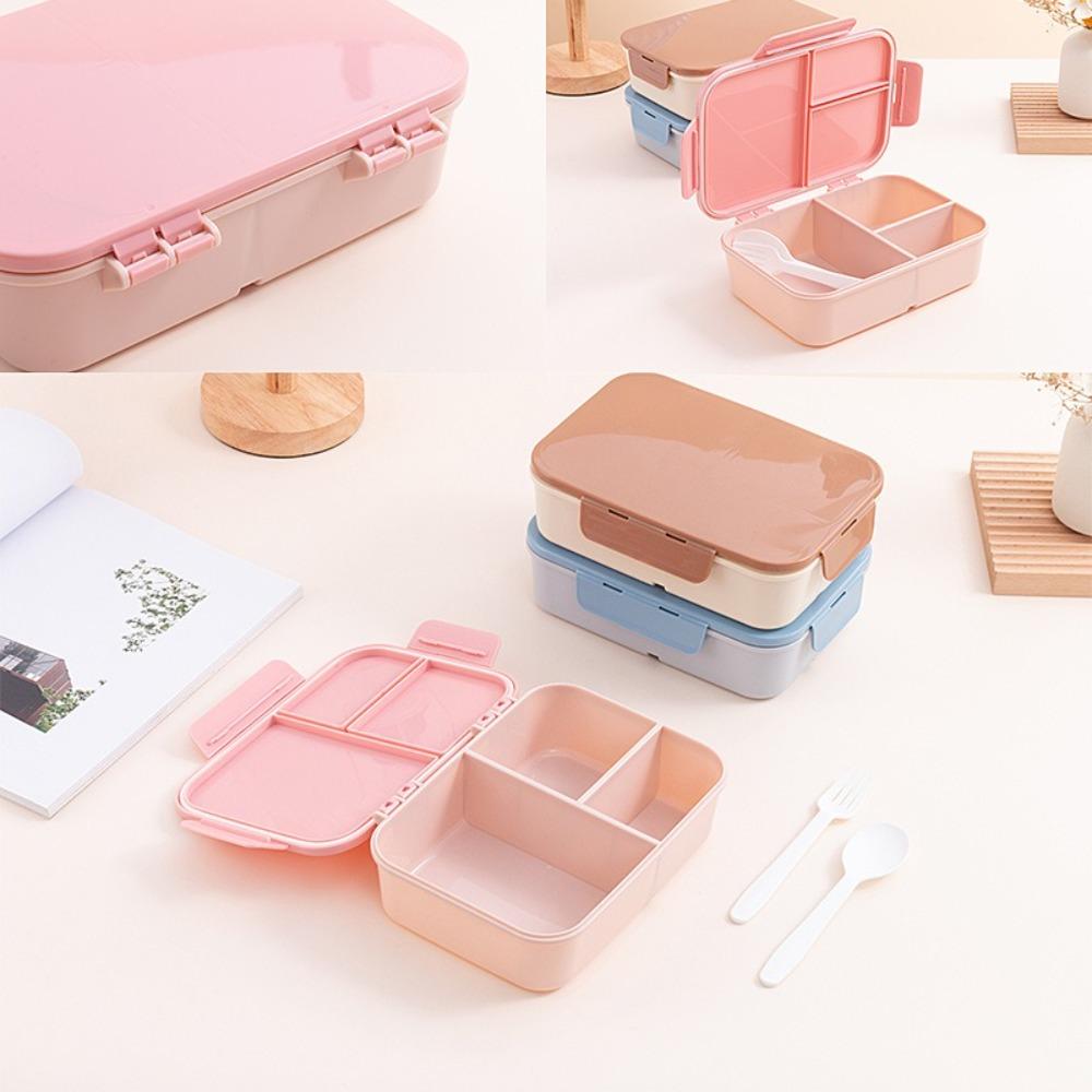 Leak-Proof Bento Lunch Box Plastic Lunchable Snack Containers  School Kids Office Worker