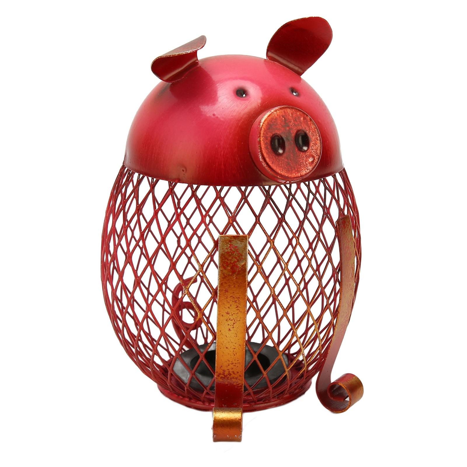 

Металлическая милая копилка для обработки поверхности с помощью краски для выпечки, нержавеющая старинная копилка для денег и монет для дома