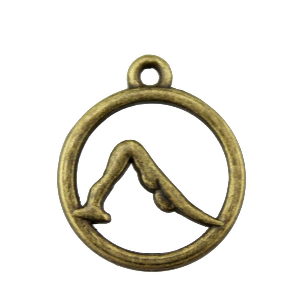 Om Lotus Charms Sports Pendants For Spiritual Yoga Themed Jewelry