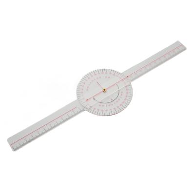 Small Joint Goniometer 360 Degrees Clear Scale Knees Elbows Fingers Goniometer Tool Transparent