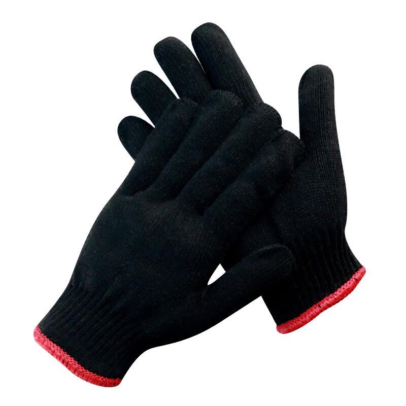 Manlu 620 Black Cotton Work Gloves One Size