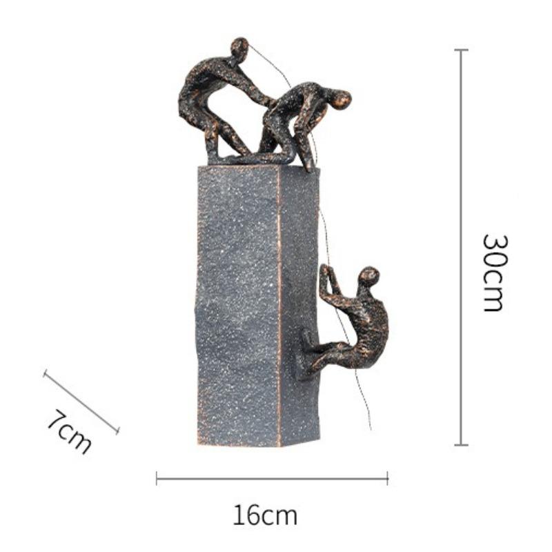 Resin Figurines Creative Climbing Ornament Modern Aesthetic Household Ornaments Living Room Furniture Decoration Accessories