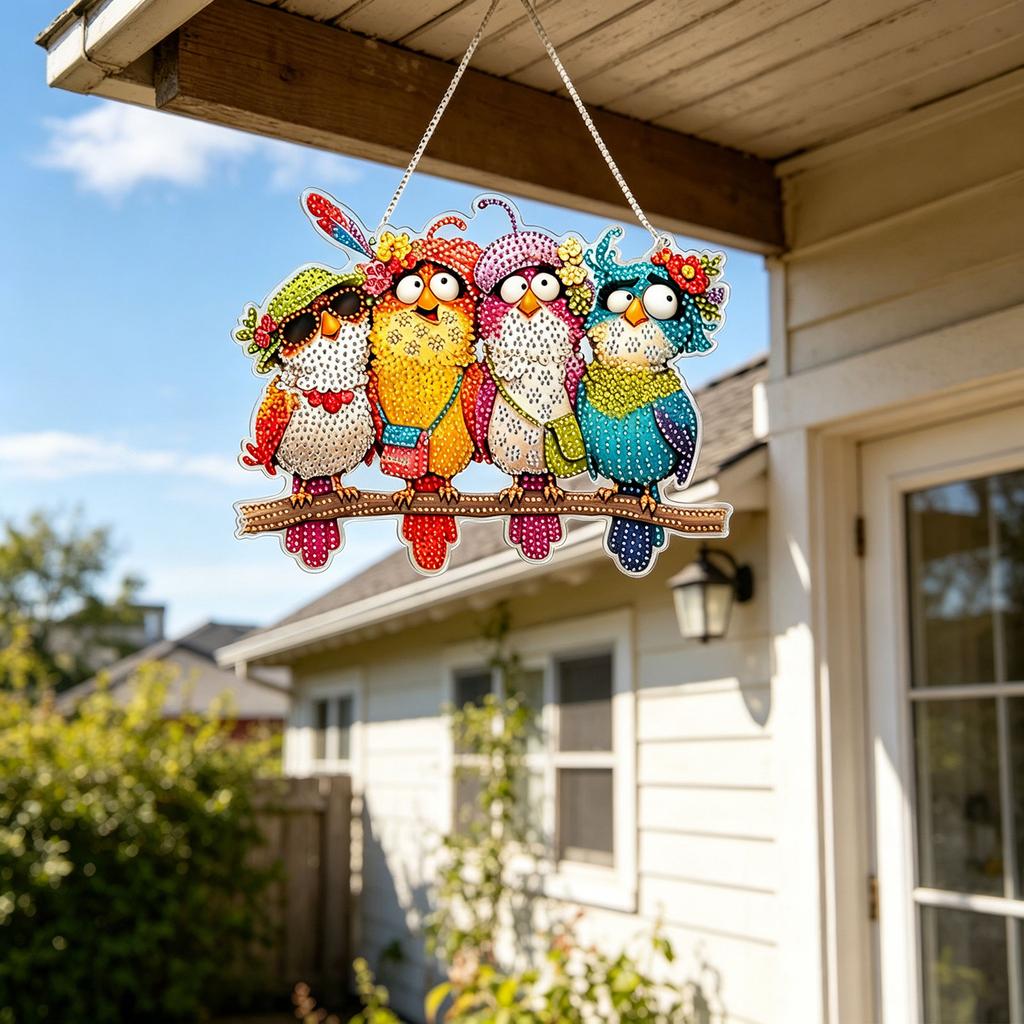 Colorful Bird Hanging Ornament - DIY Decor