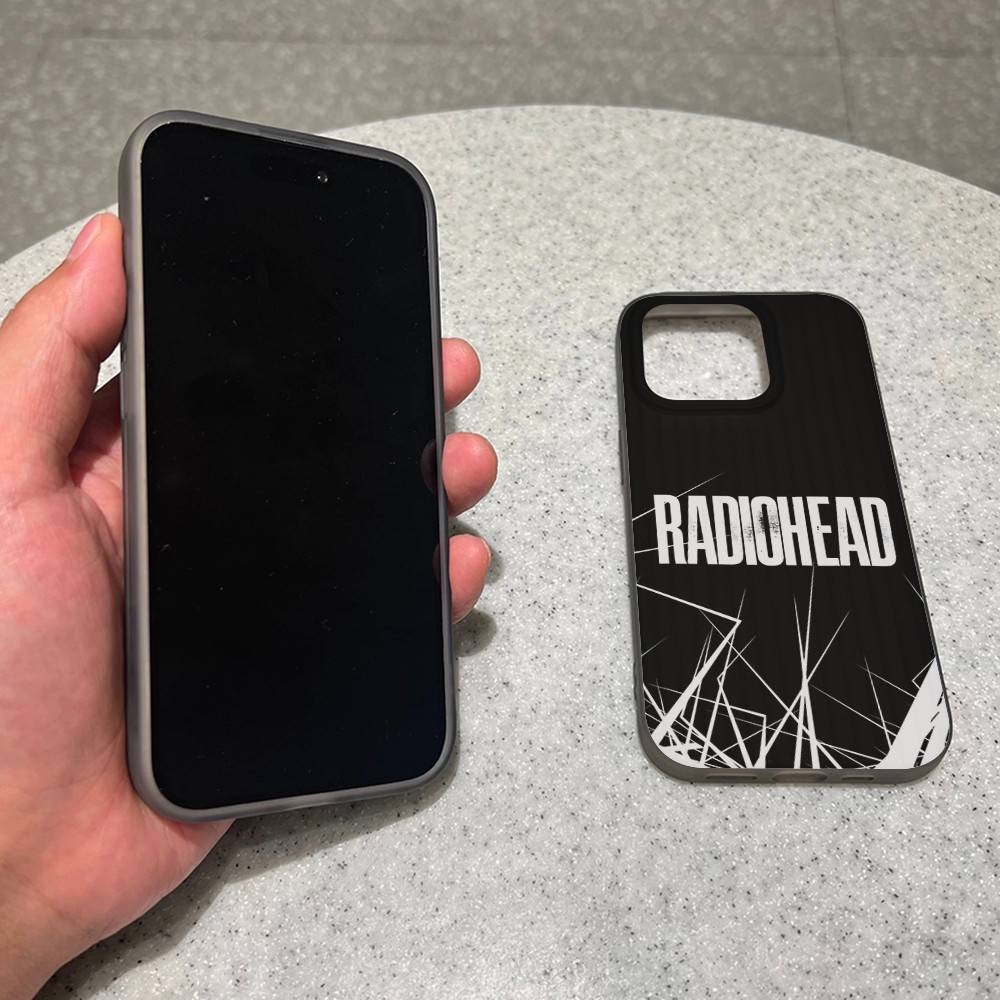 R-Radiohead Rock Band Phone Case For IPhone 17 16 15 14 13 12 11 Pro Plus Pro Max Soft Stripe Cover