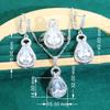 European and N Jewelry Anti Allergic Zircon Bracelet Necklace Earring Ring Full Diamond Jewelry Set