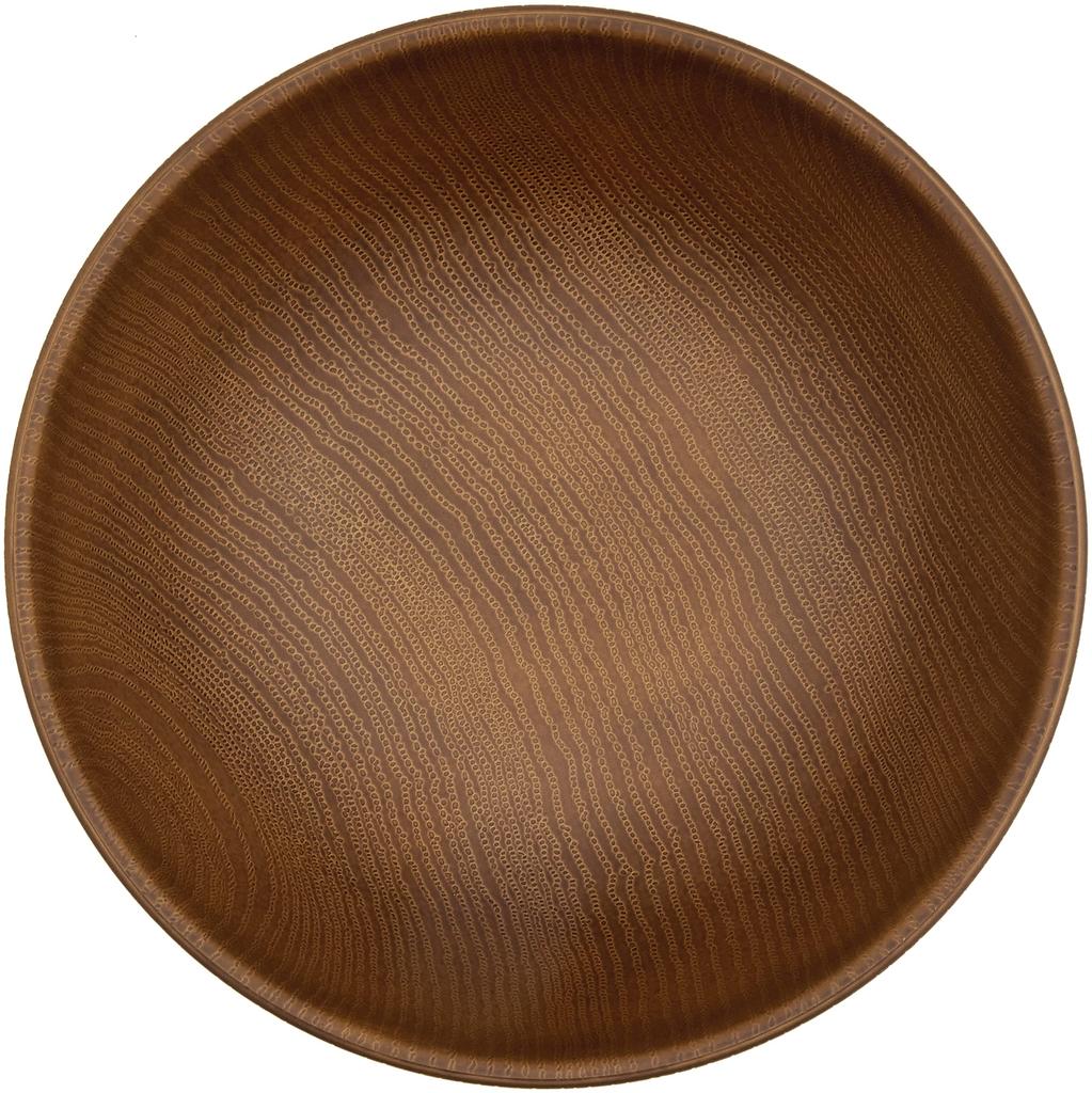 Showa NH Home Wood Grain Resin Salad Clean Microwave and Dishwasher Made In Outdoor Product 4979486 Bowl, Brown, Coat, Safe, 1,500ml, Japan,