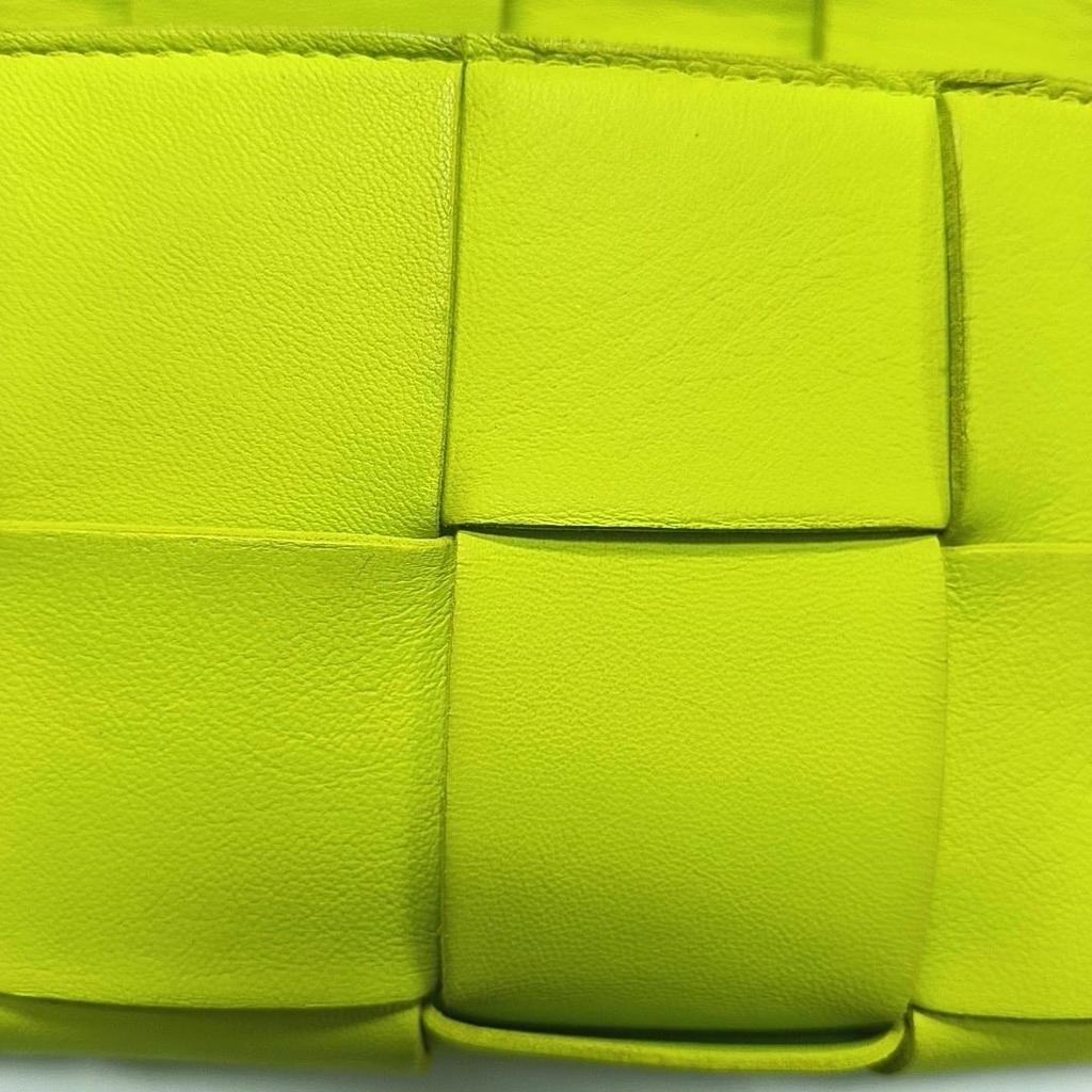 [Pre-Owned] Bottega Veneta Belt Cassette Bag 'Acid Kiwi/Silver' - Very Good #UGQW9