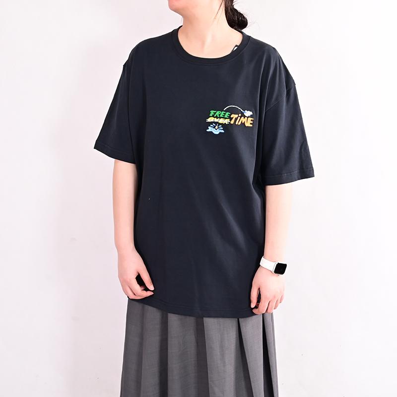 Converse SUMMER FISHING T Shirt Unisex Black 10027222-A03