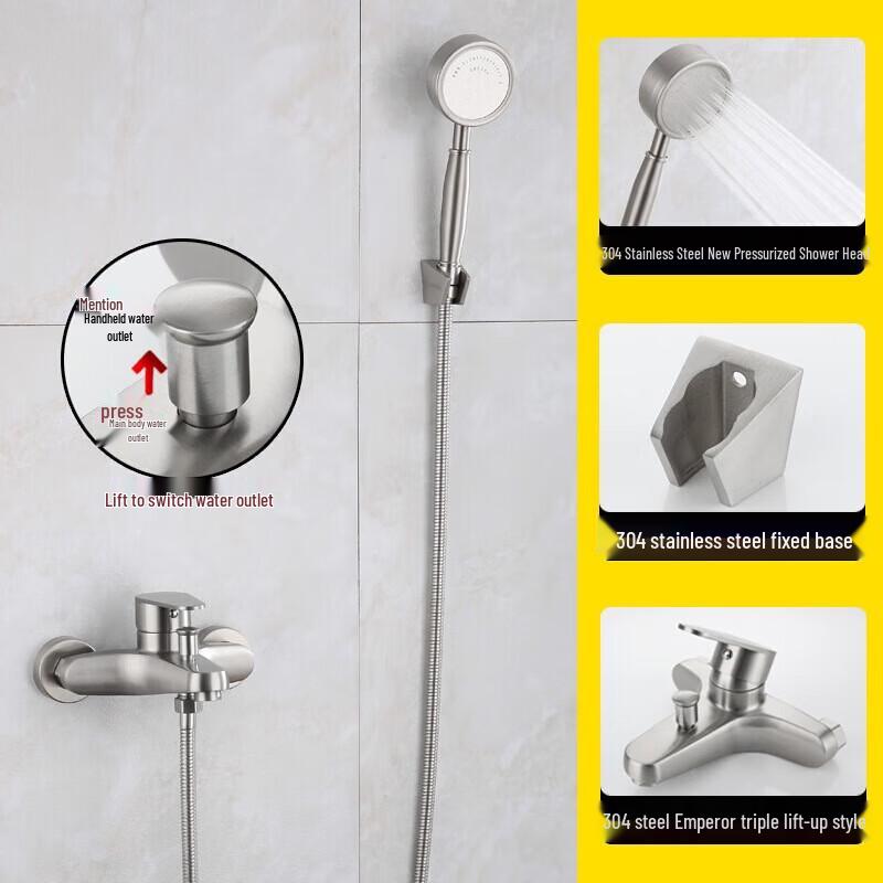 LiIong Emperor Series 304 Stainless Steel Concealed Bath Shower Mixer Set