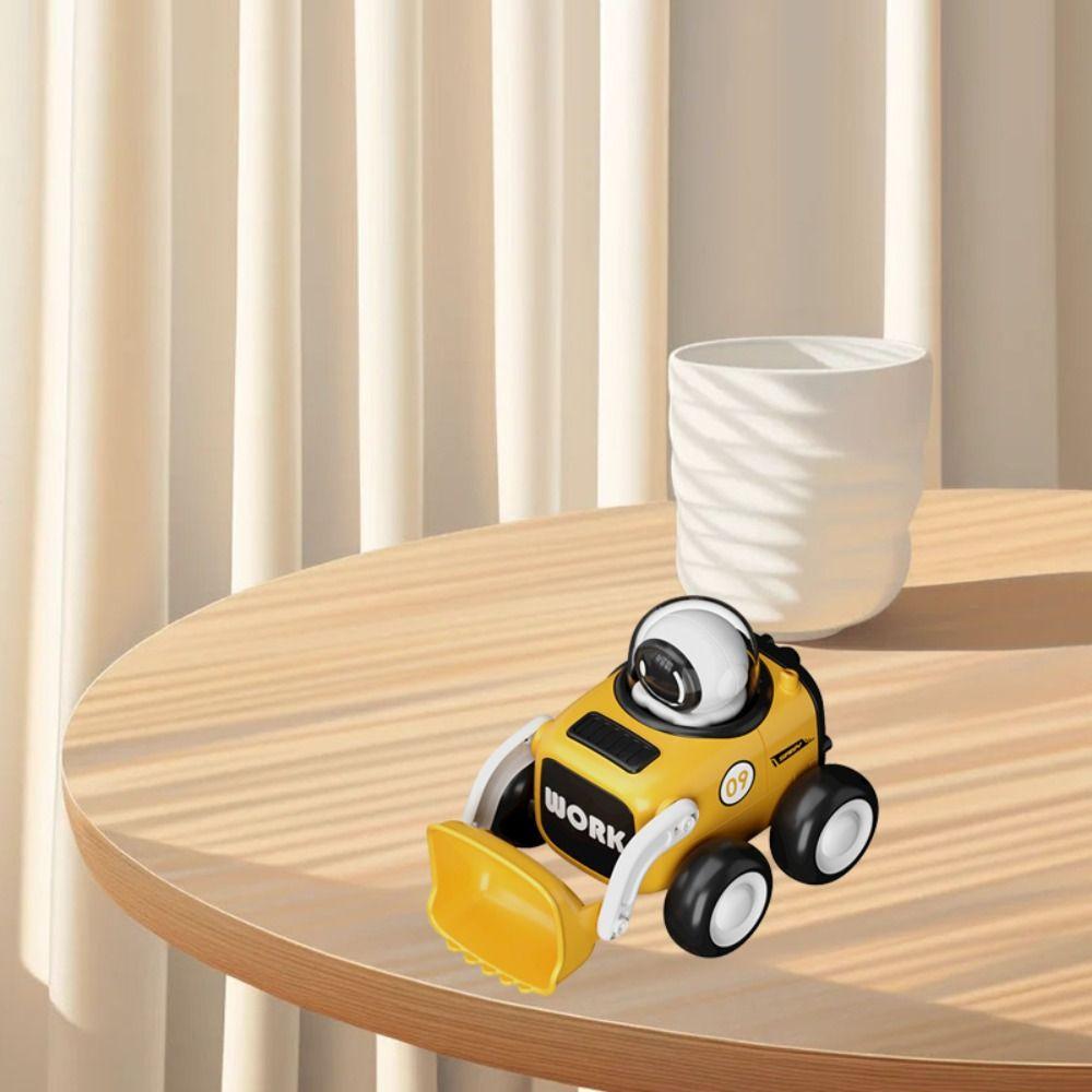 Excavator Childrens Cartoon Toy Car Bulldozer Whistle Astronaut Inertial Car  Summer Beach
