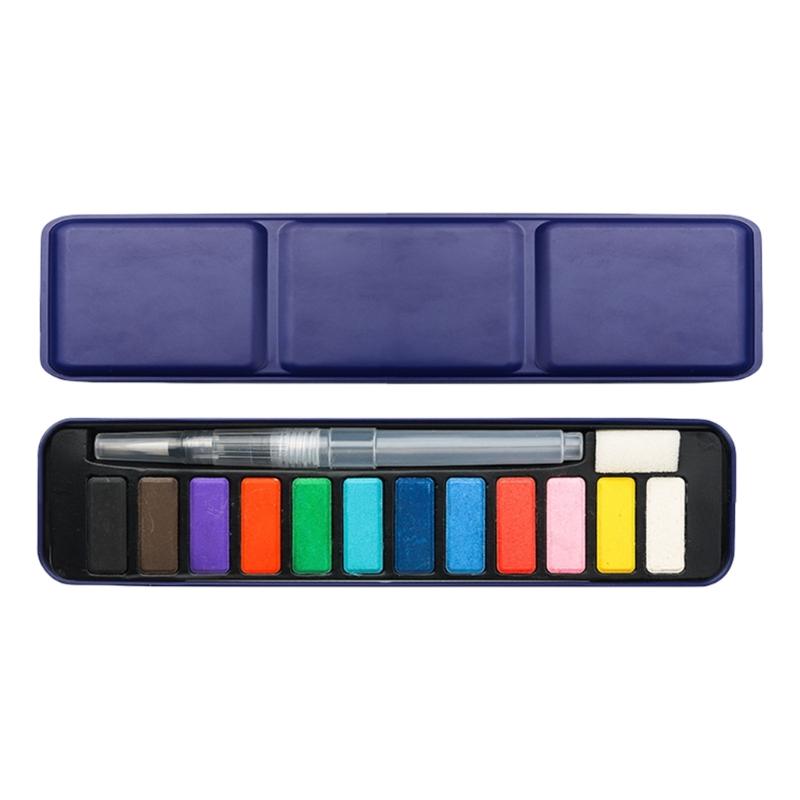 12/18/24 Color Watercolor Paint Set with Watercolor Brush for Painting Solid Watercolor Pigment for Artist Beginner Kid