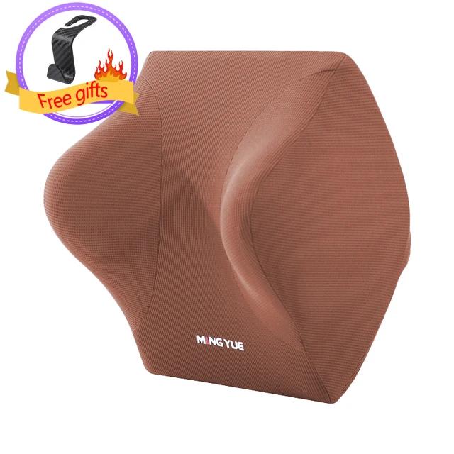 Car Neck Pillow Car Seat Lumbar Headrest Support Memory Foam Waist Neck Pillow Car Travel Back Support Car Interior Accessories