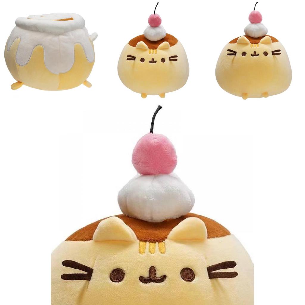 Schattig Pluche Speelgoed Kussen Met Kort Pluche Pp Katoen Vulling Pusheen Kat Serie
